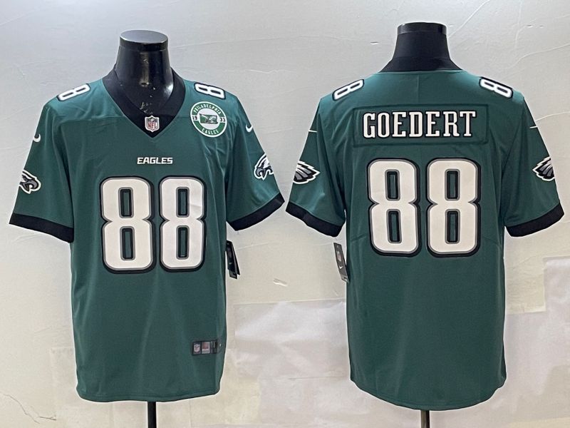 Men Philadelphia Eagles 88 Goedert Green Second generation Nike 2025 Limited NFL Jersey style 3